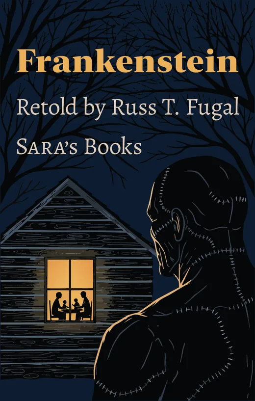 Cover of the SARA's Books retelling of Frankenstein